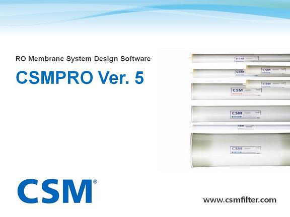 CSM Newly Updated RO System Design Program - CSMPRO v5.0